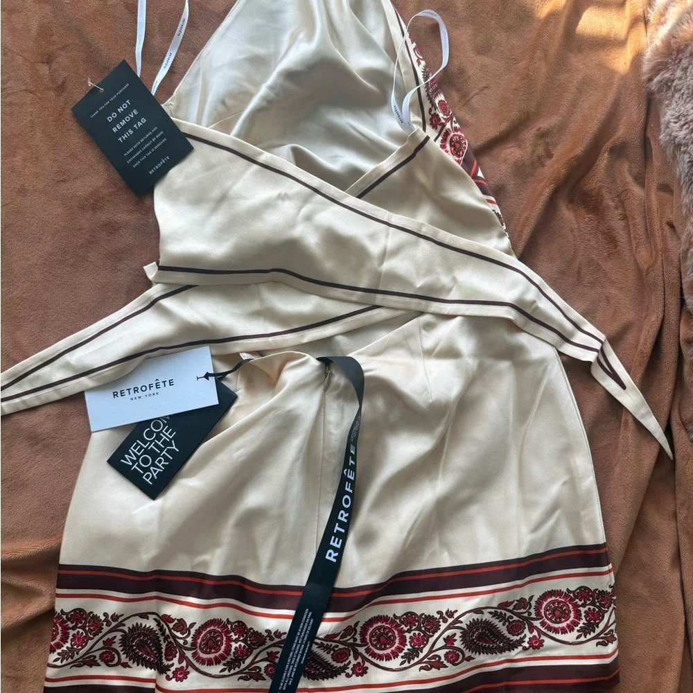 NWT Retrofête Adelaide Silk Mini Dress – Size XS - Picture 5 of 7